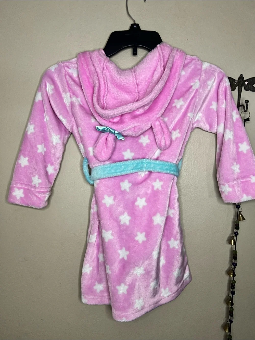 Peppa Pig Pink Star Kids Robe with Hood 4-5T